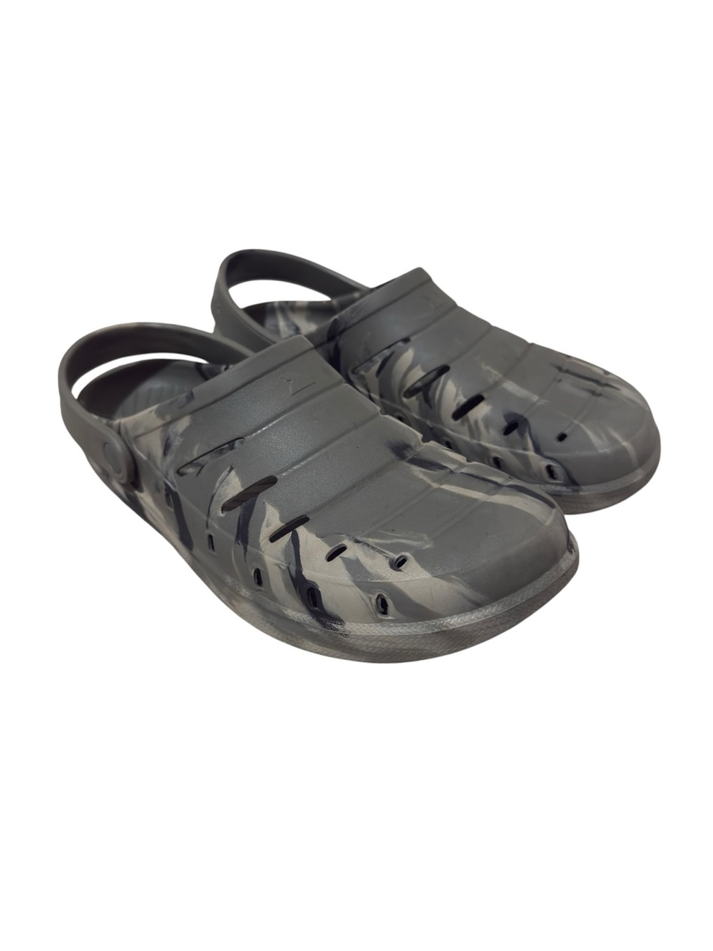 Rugged Shark Men’s Camo Swirl EVA Molded Clogs EUC size 11